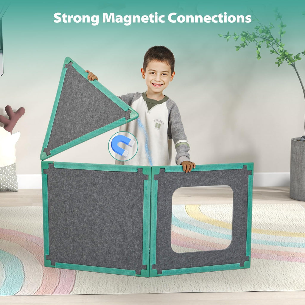 20-Piece Magnetic Fort Building Kit for Kids – Giant Modular Playhouse Panels, STEM Construction Toy for Creative Indoor Play, Ages 3+